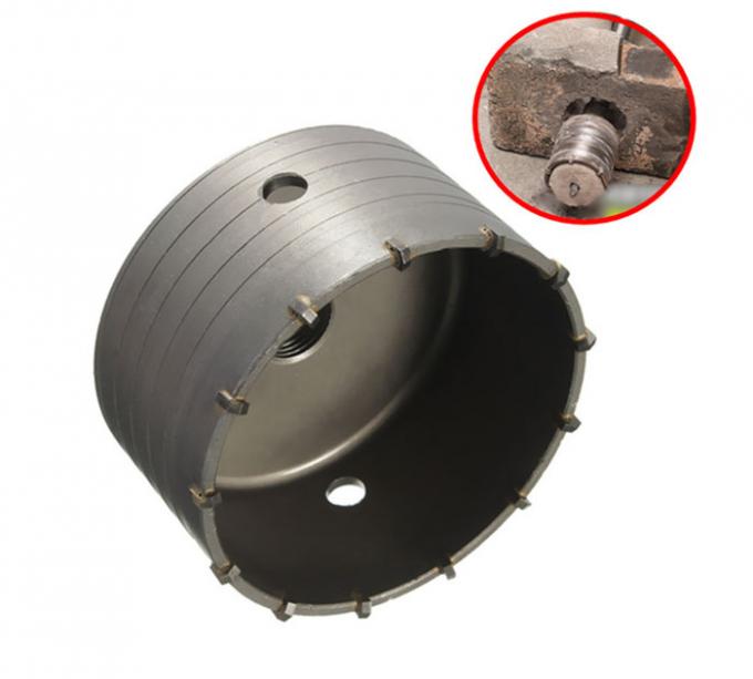 SDS Shank Tungsten Carbide Tip Hole Saws For Concrete Wall / Stones