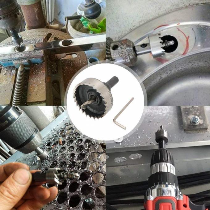 45mm HSS Hole Saw Drill Bit For Stainless Steel , Metal Hole Cutting Tools