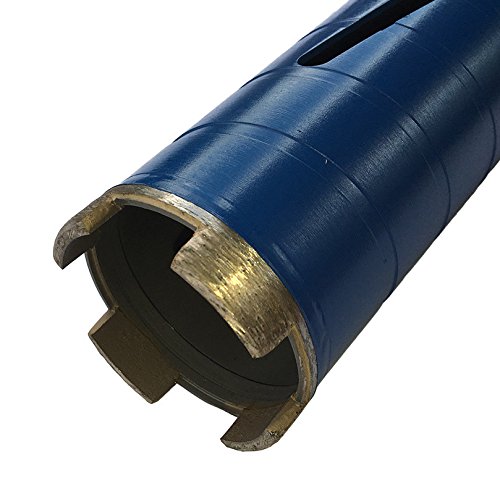 Concrete Block Dry Drill Core Bits for Brick 2-1/2 Diameter 5/8-11 Threaded #30/40 Diamond Grit Masonry Concrete Block Dry Drill Core Bits for Brick 2-1/2 Diameter 5/8-11 Threaded #30/40 Diamond Grit Masonry