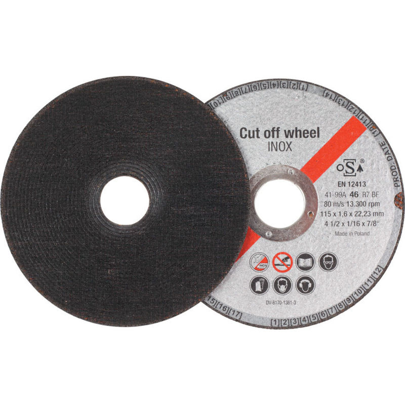 25 Pc 4-1//2/" x 1//16/" x 7//8/" Cut off Wheels Stainless Steel Metal Cutting Discs