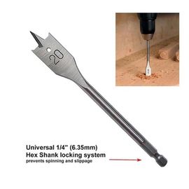 Titanium Coated Hex Shank Wood Drill Bits DIN Standard 6-40mm