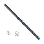 DIN340 Long Type High Speed Steel Twist Drill Bits For Metal Black Oxide