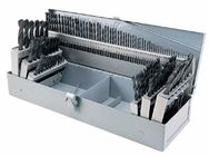 HSS Drill Bit Set in Steel Index 115-Piece with Bright Finished