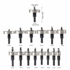 14pcs HSS Hole Saw Kit for Metal Cutting up to 2mm Thick
