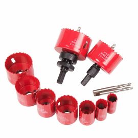 3/4"-2 1/2" HSS Bi-Metal Hole Saw Set with Mandrel & Adapter