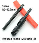 1/2&quot; Reduce Shank HSS Twist Drill Bits , Titanium Coated High Speed Steel Tool Bits