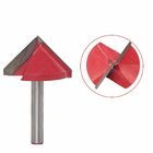 Sharp Cutting Edge Woodworking Router Bits V Groove Carbide Tipped Tools