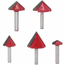 Sharp Cutting Edge Woodworking Router Bits V Groove Carbide Tipped Tools