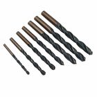 DIN338 High Speed Steel HSS Drill Bits Fully Ground Black / Gold Surface For Metal