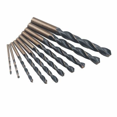 DIN338 High Speed Steel HSS Drill Bits Fully Ground Black / Gold Surface