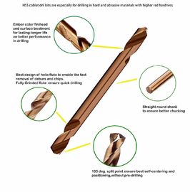 HSS M35 Co5% Double End Drill Bit 135° Split Point