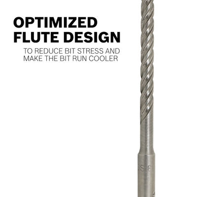 Carbide Centric Single Tip Masonry Drill Bit 4 Flutes