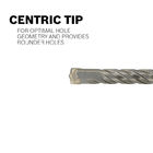 Carbide Centric Single Tip Masonry Drill Bit 4 Flutes SDS Plus Hammer Drill Bit For Concrete Hard Stone