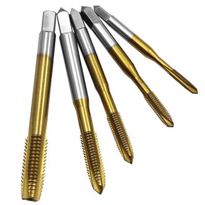 Ti-Coated DIN371 Spiral Point HSS Machine Taps M3-M50