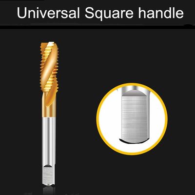 M12 Titanium Coated Spiral Flute HSS Machine Taps DIN371