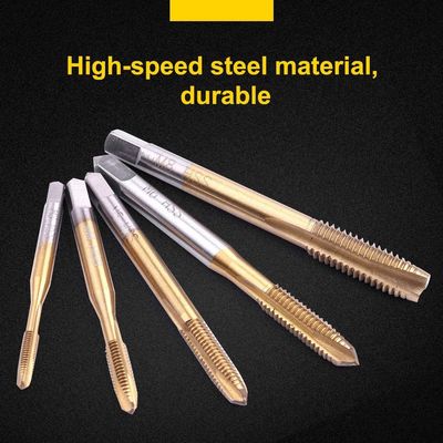 HSS 6542 Spiral Point Taps M3-M8 Titanium Coated