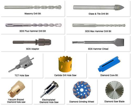 Cross Type Tipped Glass And Tile Drill Bit With Round Shank 3mm-20mm Size