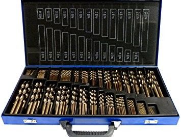 High Speed Steel Drill Bit Kit In Steel Index 230 Pcs With Titanium Coated