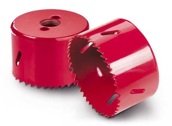 Bi - Metal M3/M42 High Speed Steel Hole Saw For Metal Sheet Red Color