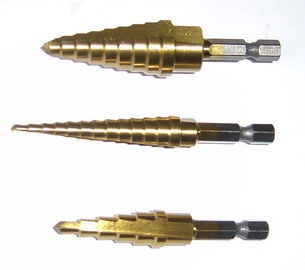 HSS Titanium Coated Step Drill Bit Hex Shank for Metal