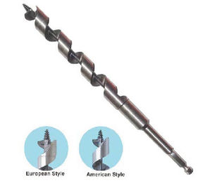 SDS Plus Wood Auger Bit High Carbon Steel Bright Finish