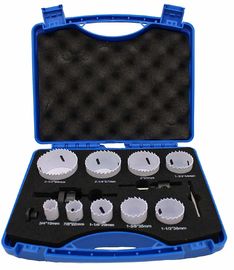 High Speed Steel M3 HSS Bi Metal Hole Saw Kit for Metal 13 Piece General Purpose