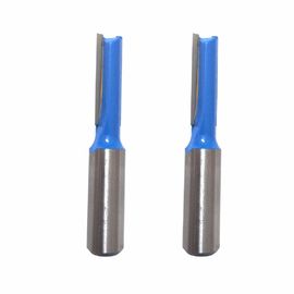 Double Flute Carbide Tipped Router Bits / Straight Cut Router Bit For Wood Working